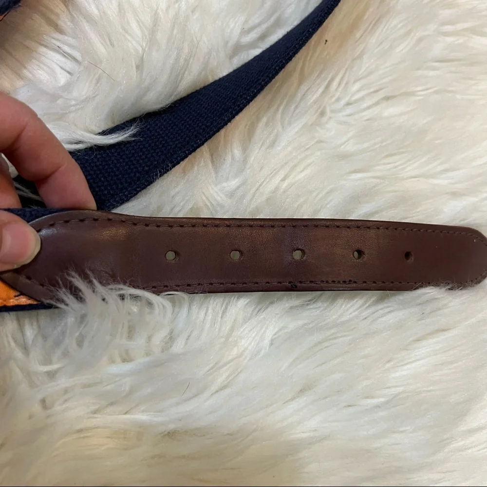 The Belted Cow Co Orange & Blue Lobster Belt Men’s Size 50